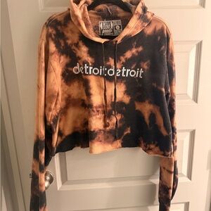 DETROIT Tie-Dye Hoodie by well done goods by cyberobtics from in eastern market